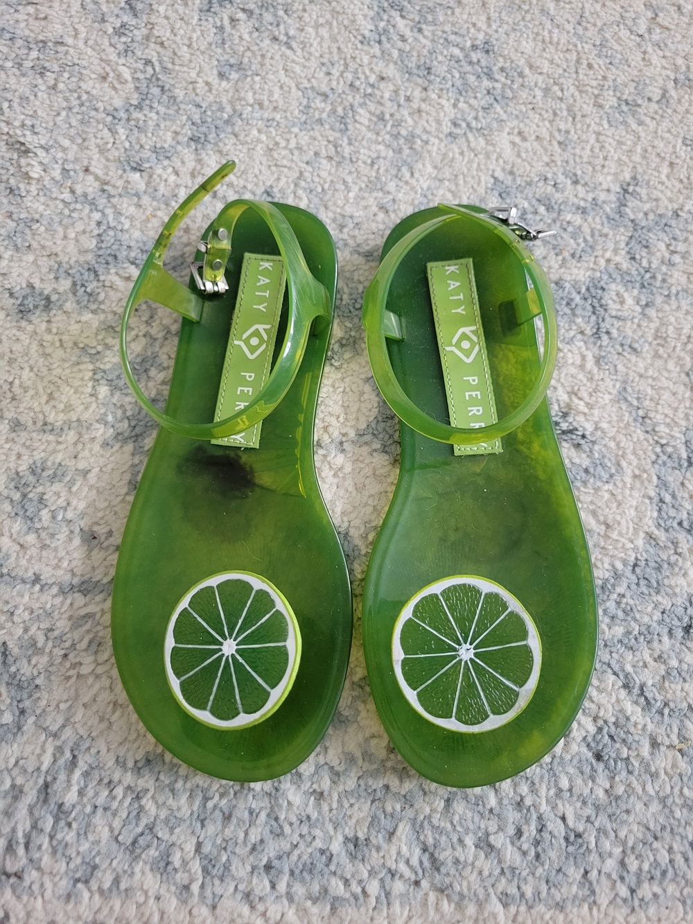 Katy Perry Collections Lime Jelly Sandals Size 6